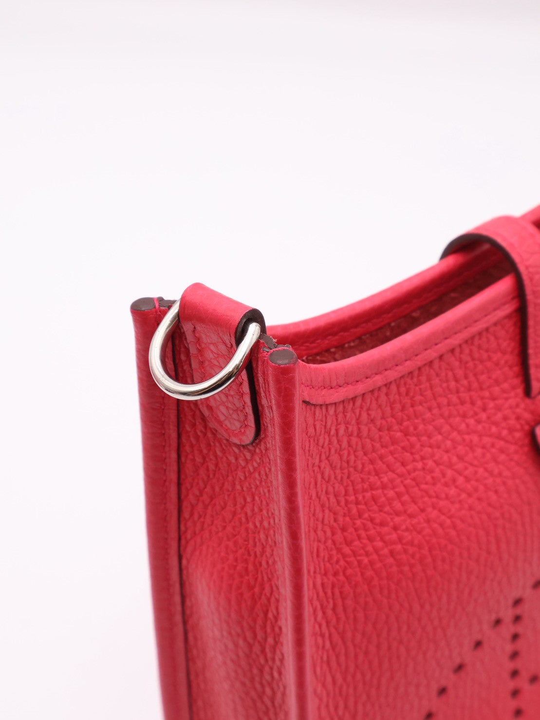 HERMES Mini evelyne - Rose Extreme I6 極致粉銀 D