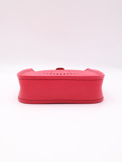 HERMES Mini evelyne - Rose Extreme I6 極致粉銀 D