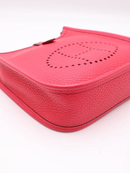 HERMES Mini evelyne - Rose Extreme I6 極致粉銀 D