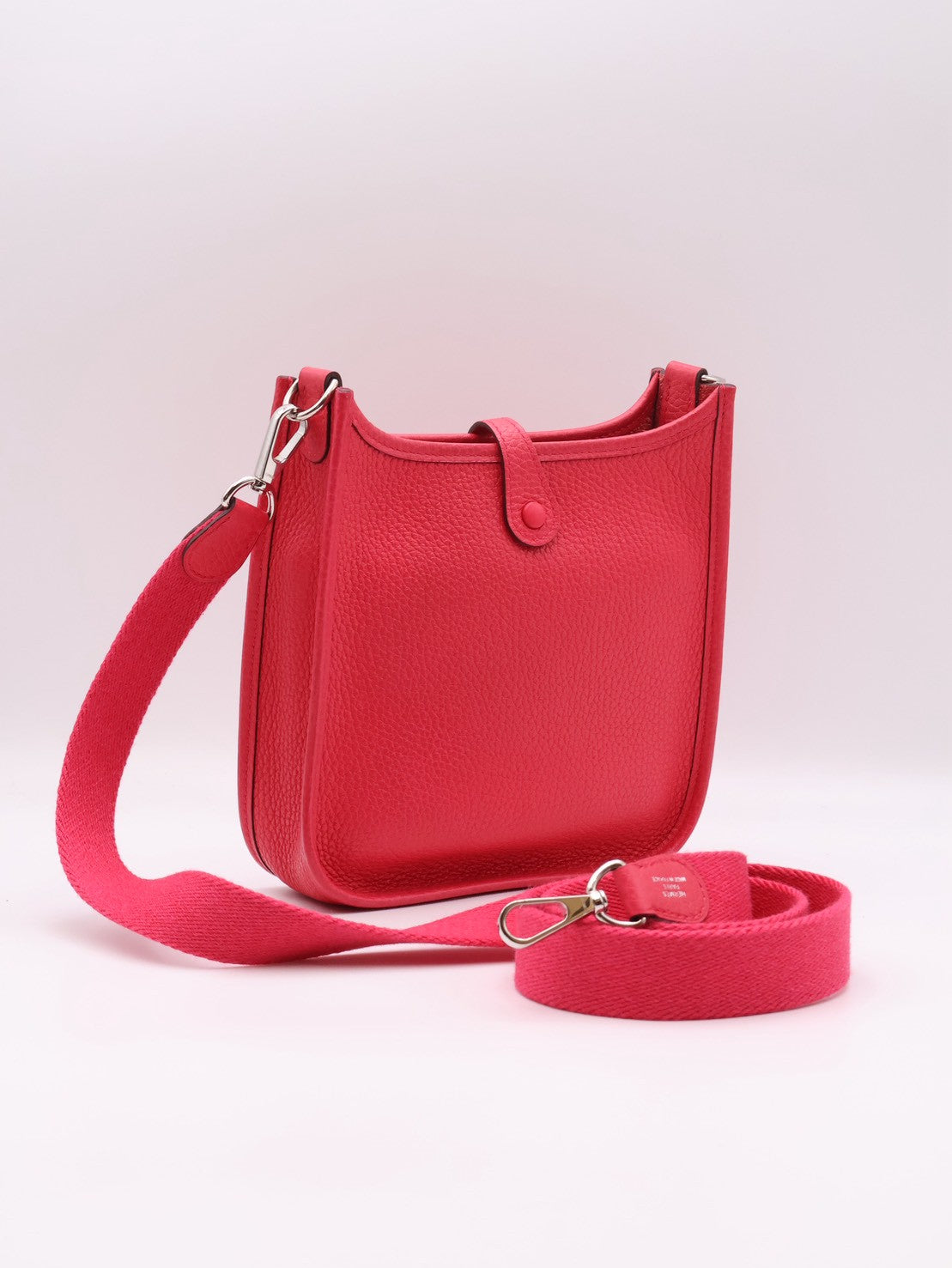 HERMES Mini evelyne - Rose Extreme I6 極致粉銀 D