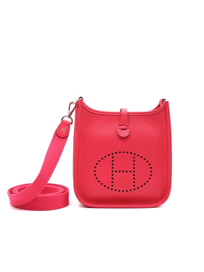 HERMES Mini evelyne - Rose Extreme I6 極致粉銀 D