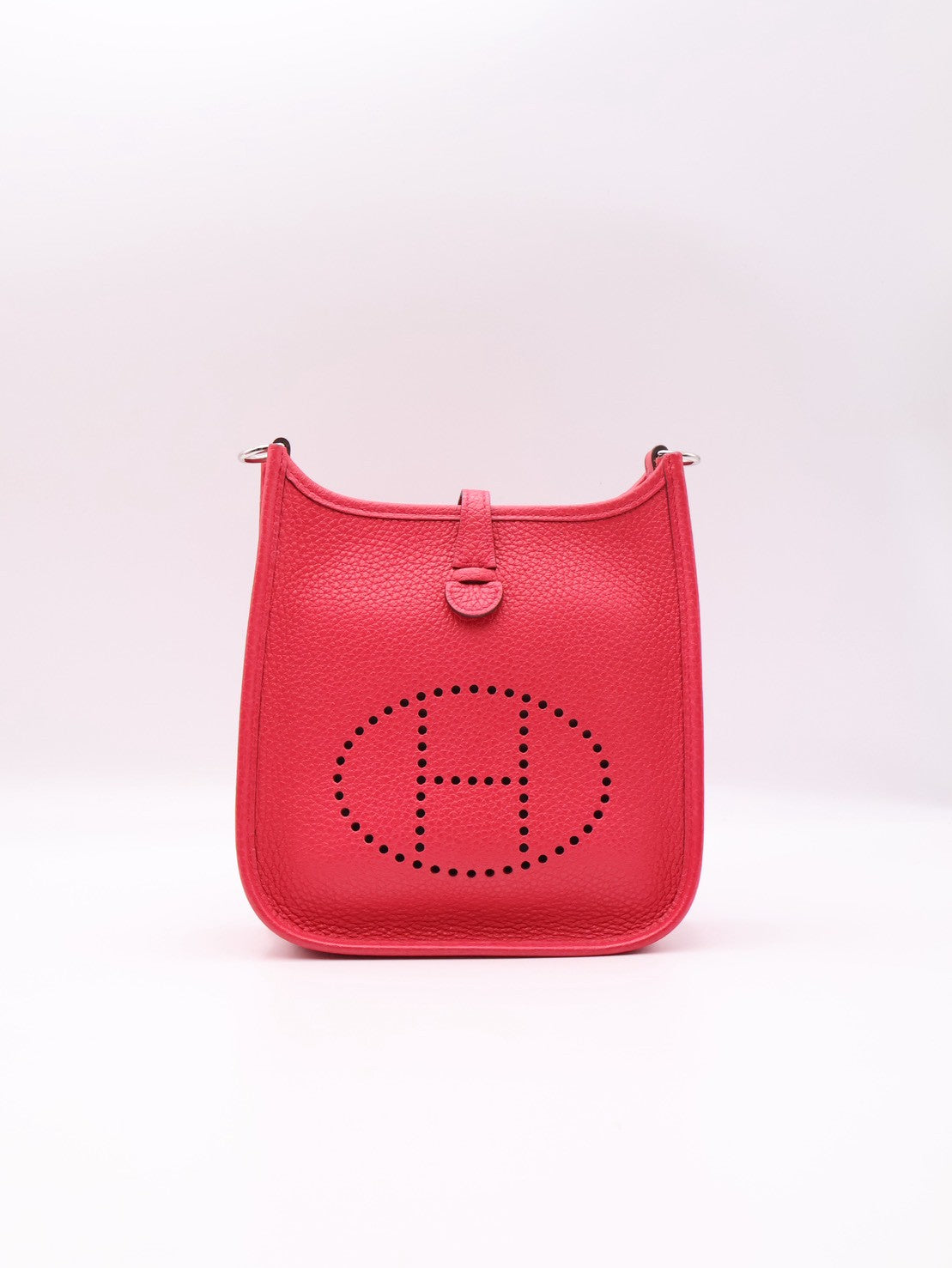 HERMES Mini evelyne - Rose Extreme I6 極致粉銀 D