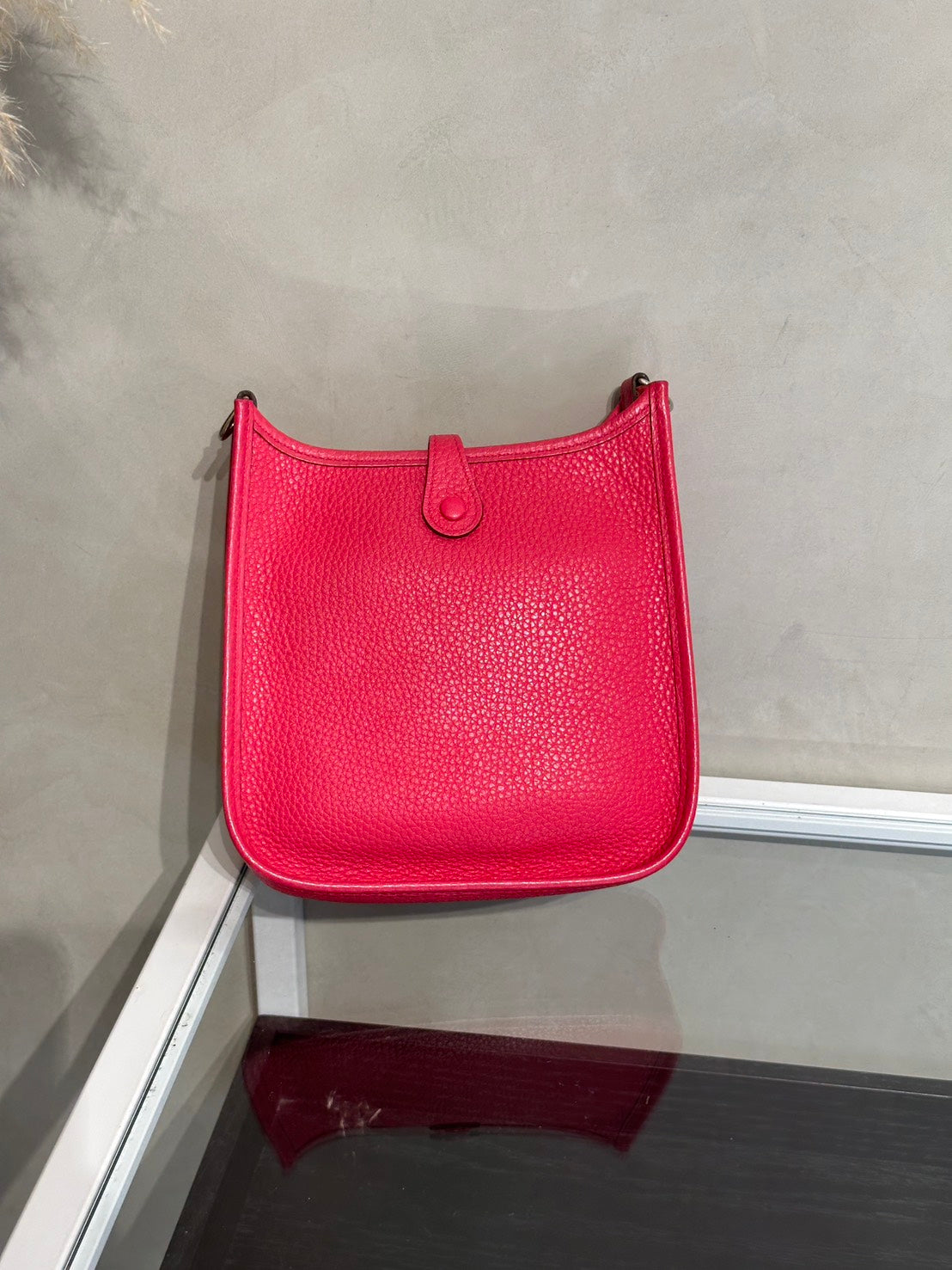 HERMES Mini evelyne - Rose Extreme I6 極致粉銀 D