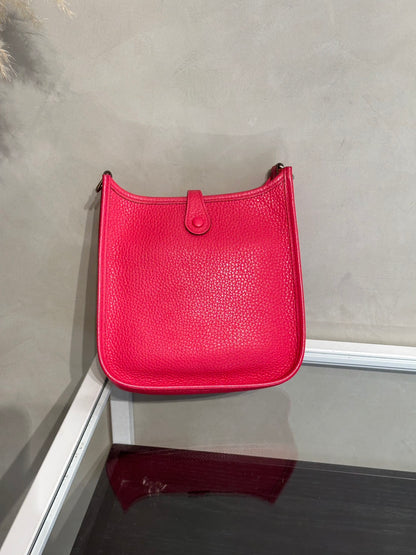 HERMES Mini evelyne - Rose Extreme I6 極致粉銀 D