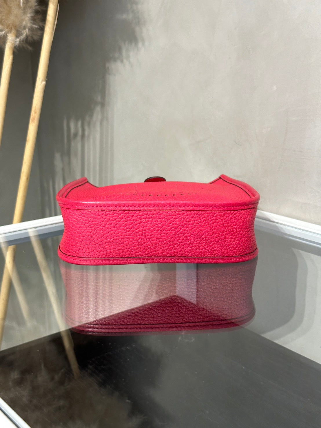 HERMES Mini evelyne - Rose Extreme I6 極致粉銀 D