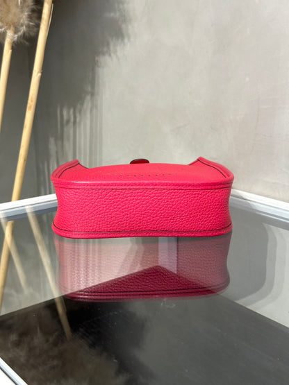HERMES Mini evelyne - Rose Extreme I6 極致粉銀 D
