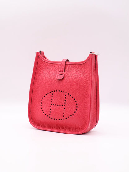 HERMES Mini evelyne - Rose Extreme I6 極致粉銀 D