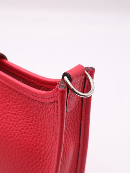 HERMES Mini evelyne - Rose Extreme I6 極致粉銀 D