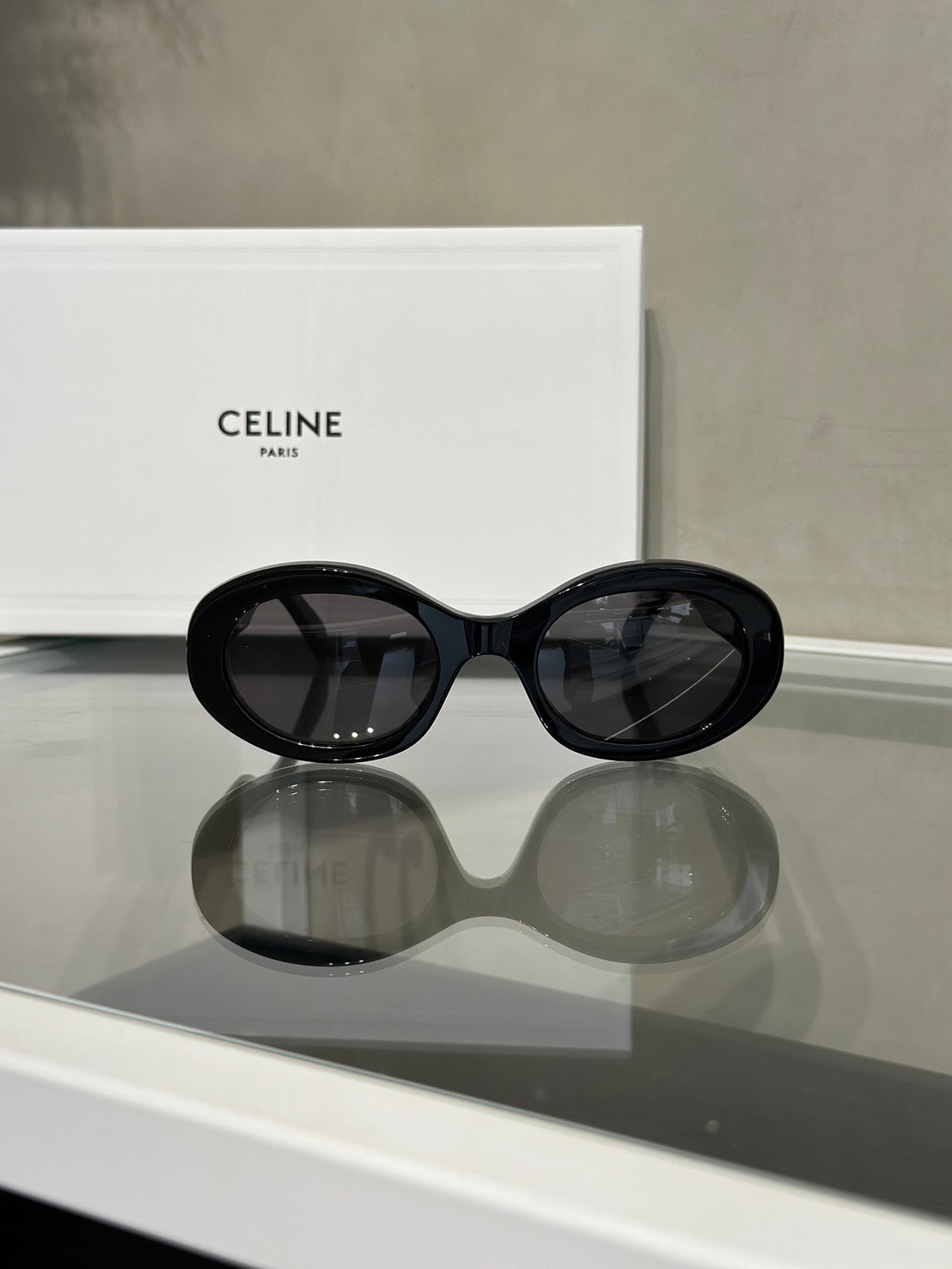 CELINE Triomphe凱旋門橢圓框太陽眼鏡