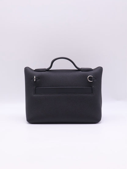 HERMES Mini 24/24 - Noir 89 黑銀 G