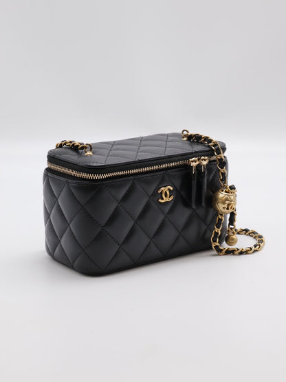 CHANEL 金球長盒子 - 黑金