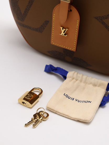 LOUIS VUITTON 拚色圓餅包