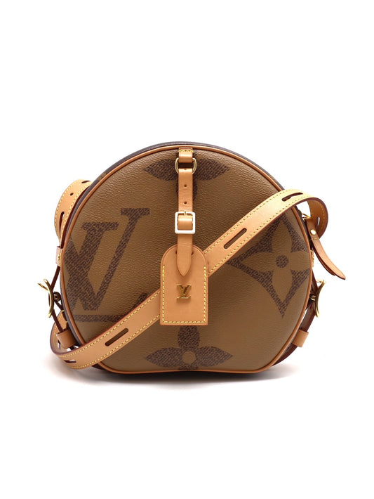 LOUIS VUITTON 拚色圓餅包