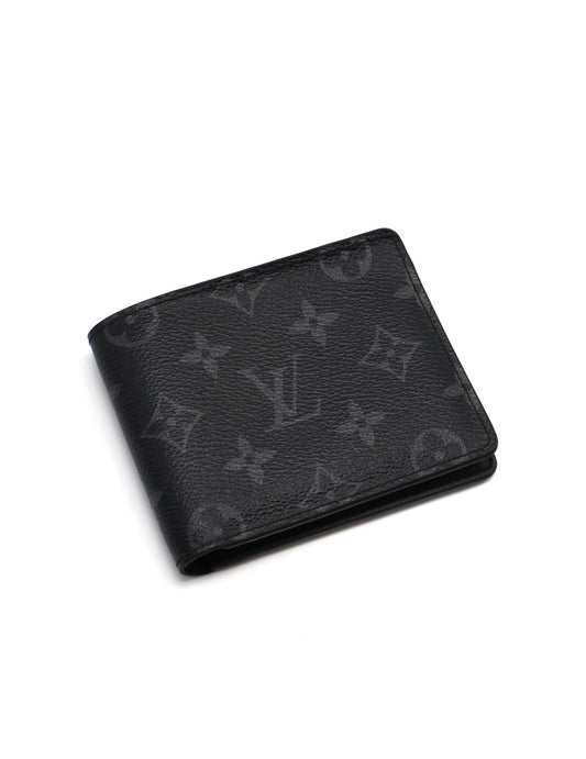 LOUIS VUITTON 雙折短夾 - 灰老花