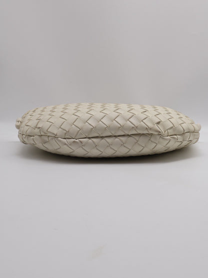 BOTTEGA VENETA Turn手提腋下包 - 奶白