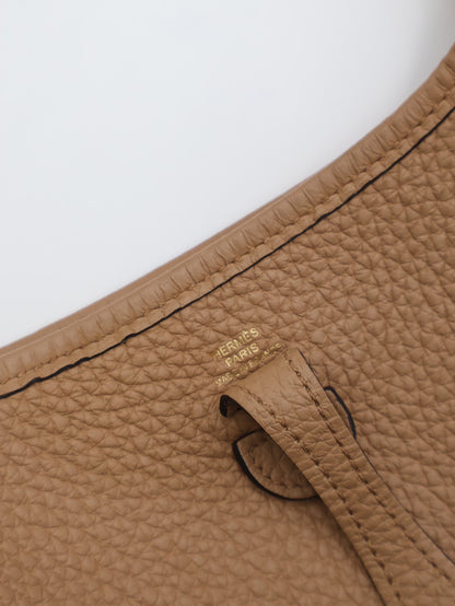 HERMES Mini Evelyne - 奶茶金 U