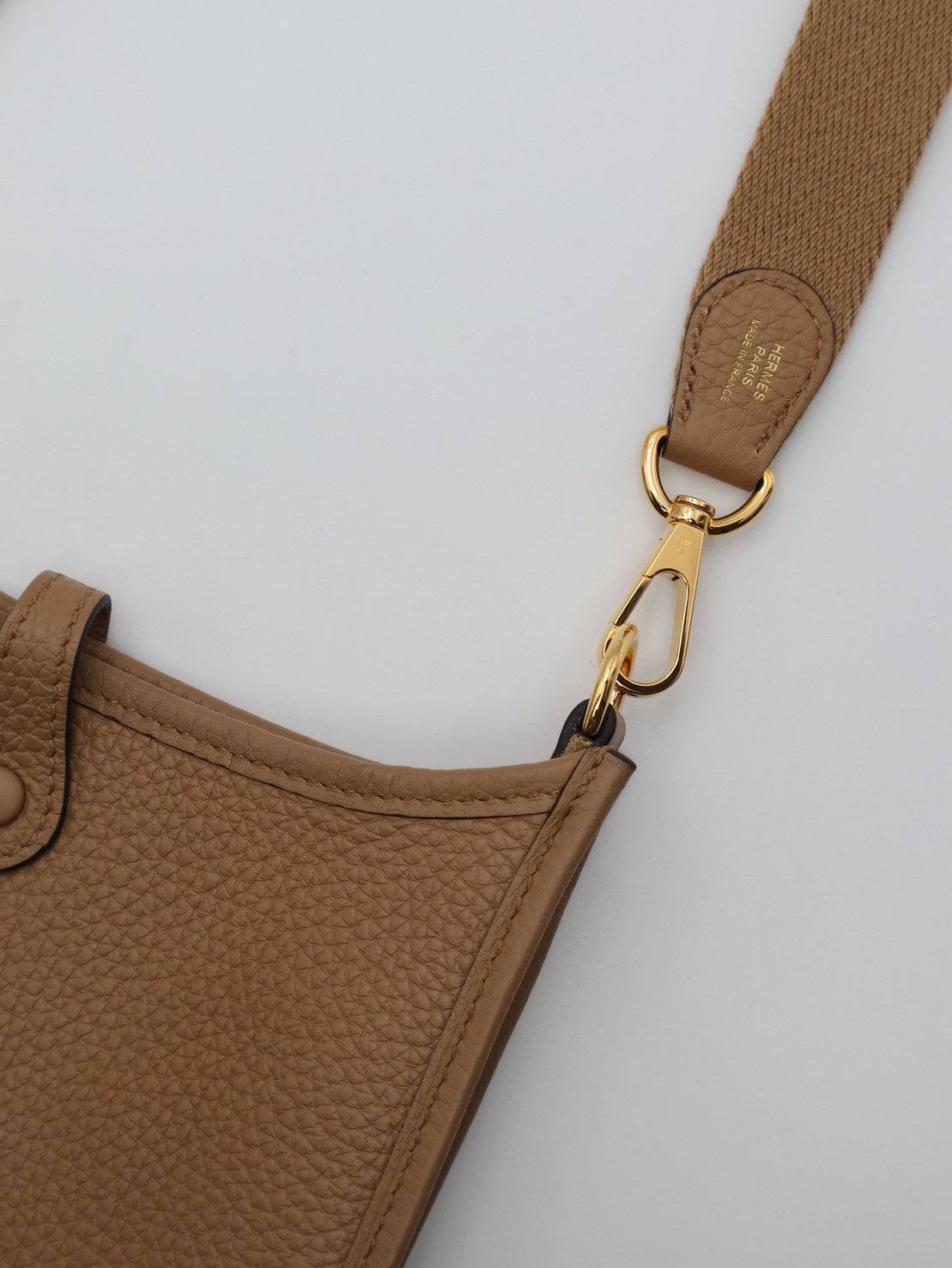 HERMES Mini Evelyne - 奶茶金 U
