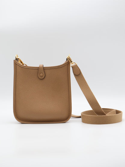 HERMES Mini Evelyne - 奶茶金 U