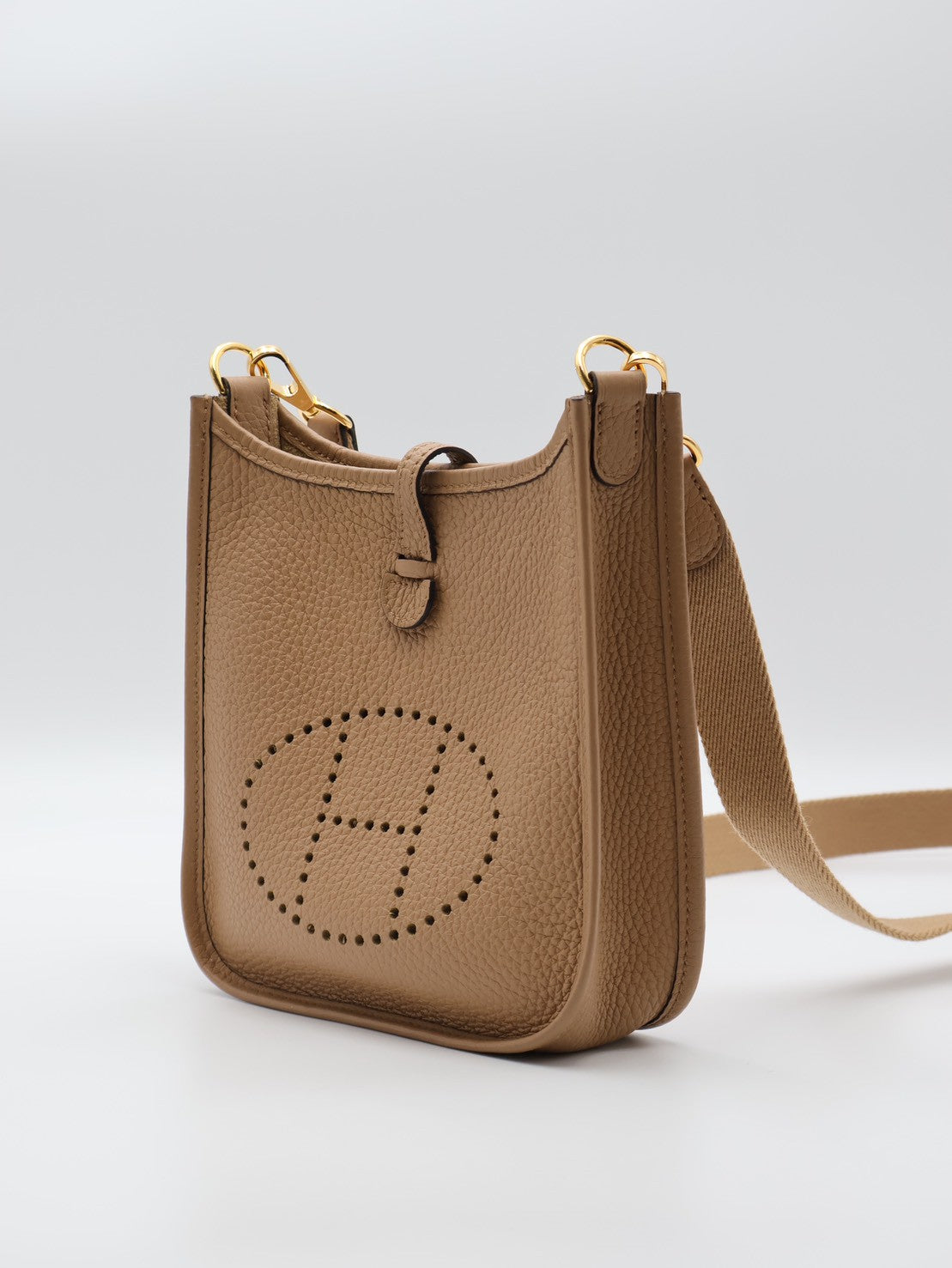 HERMES Mini Evelyne - 奶茶金 U