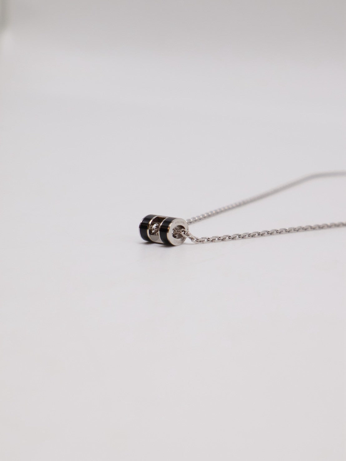 HERMES Mini Pop H項鍊 - 黑銀
