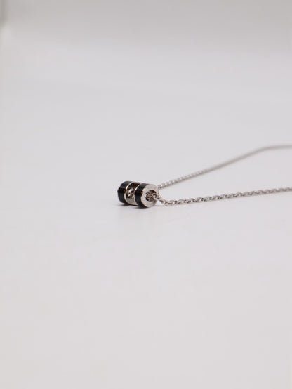 HERMES Mini Pop H項鍊 - 黑銀