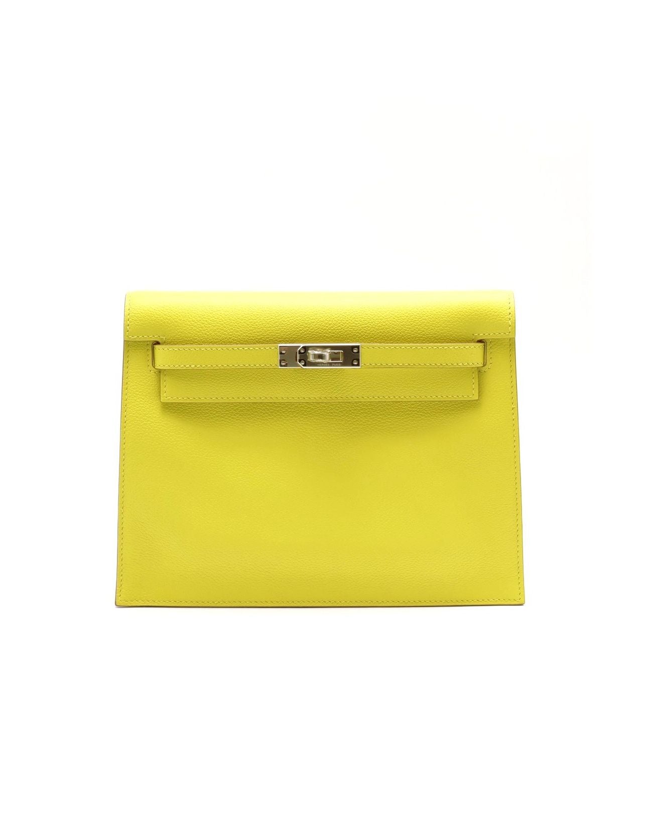 HERMES Kelly danse ll - Lime 9R 檸檬黃銀 Z