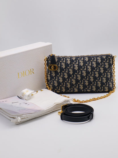 DIOR 30 Montaigne雙肩帶麻將包