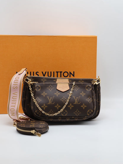 LOUIS VUITTON 五合一麻將包 - 粉