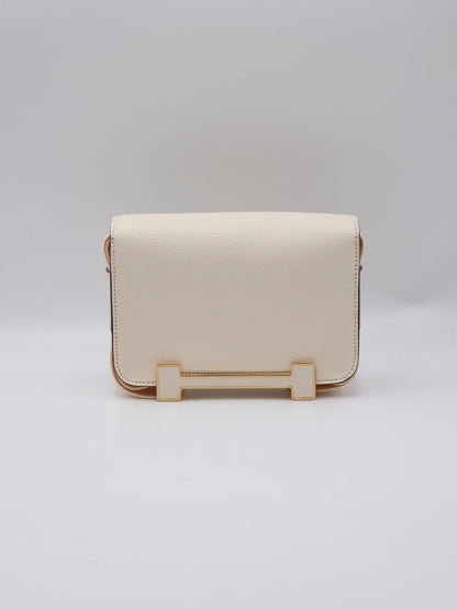 HERMES Geta 木屐包 - Craie 10 奶昔白金 U
