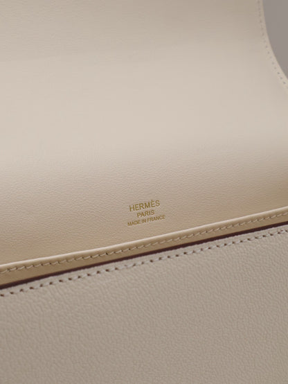 HERMES Geta 木屐包 - Craie 10 奶昔白金 U
