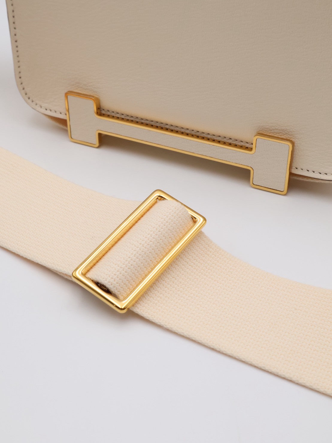 HERMES Geta 木屐包 - Craie 10 奶昔白金 U