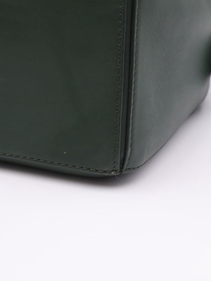 LOEWE Puzzle小牛皮手袋 - 小號綠