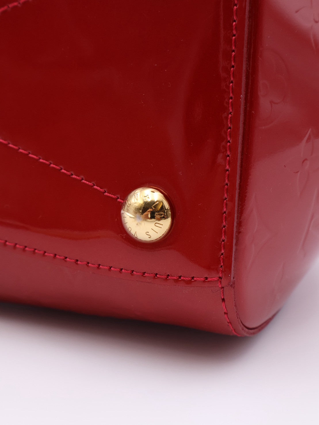 LOUIS VUITTON 漆皮波士頓手提包 - 紅
