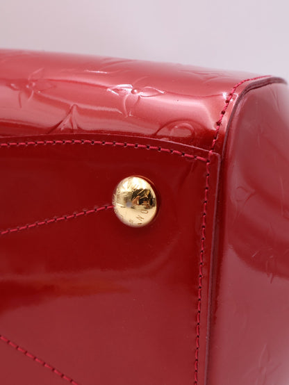 LOUIS VUITTON 漆皮波士頓手提包 - 紅