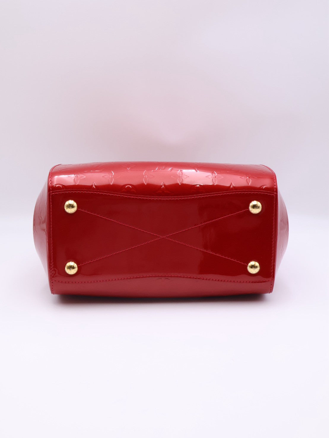LOUIS VUITTON 漆皮波士頓手提包 - 紅