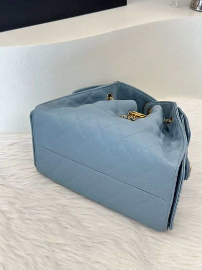 CHANEL 25 Hobo bag - 小號霧霾藍金