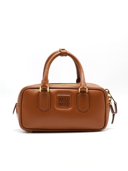 Miu Miu - Arcadie保齡球包 - 小號焦糖棕