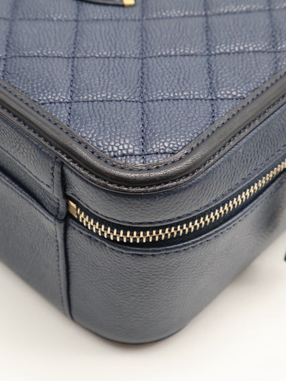 CHANEL Vanity case - 大號深藍24開