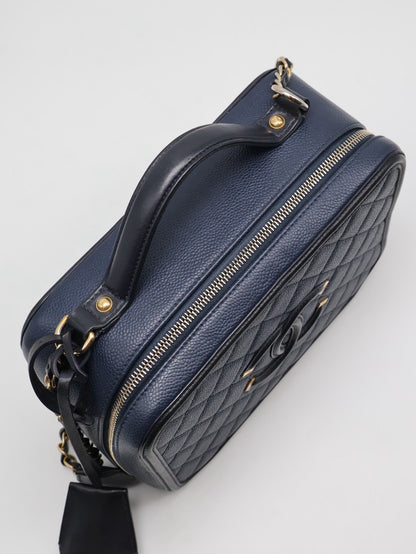 CHANEL Vanity case - 大號深藍24開