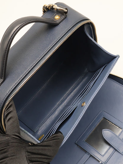 CHANEL Vanity case - 大號深藍24開