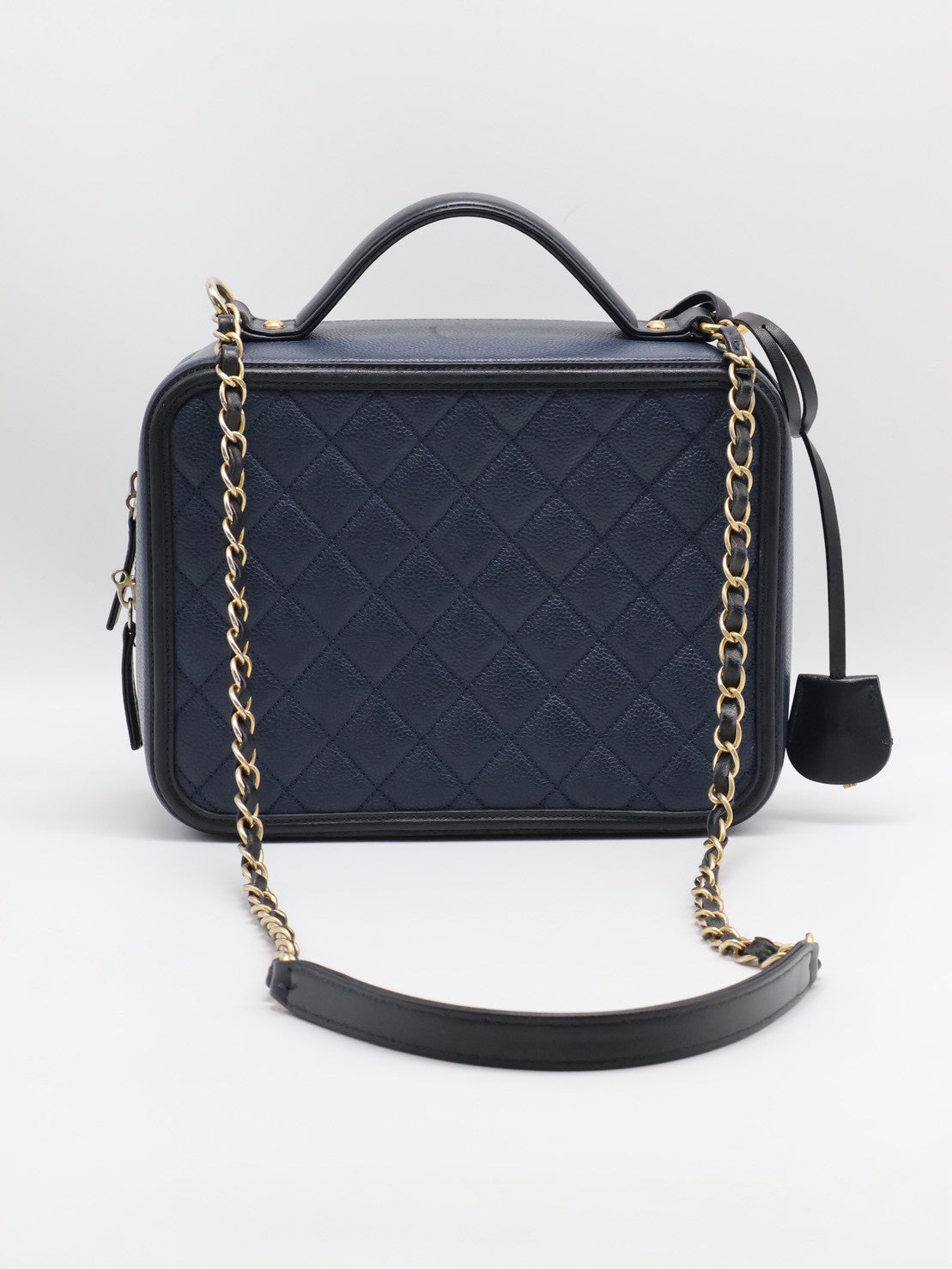 CHANEL Vanity case - 大號深藍24開