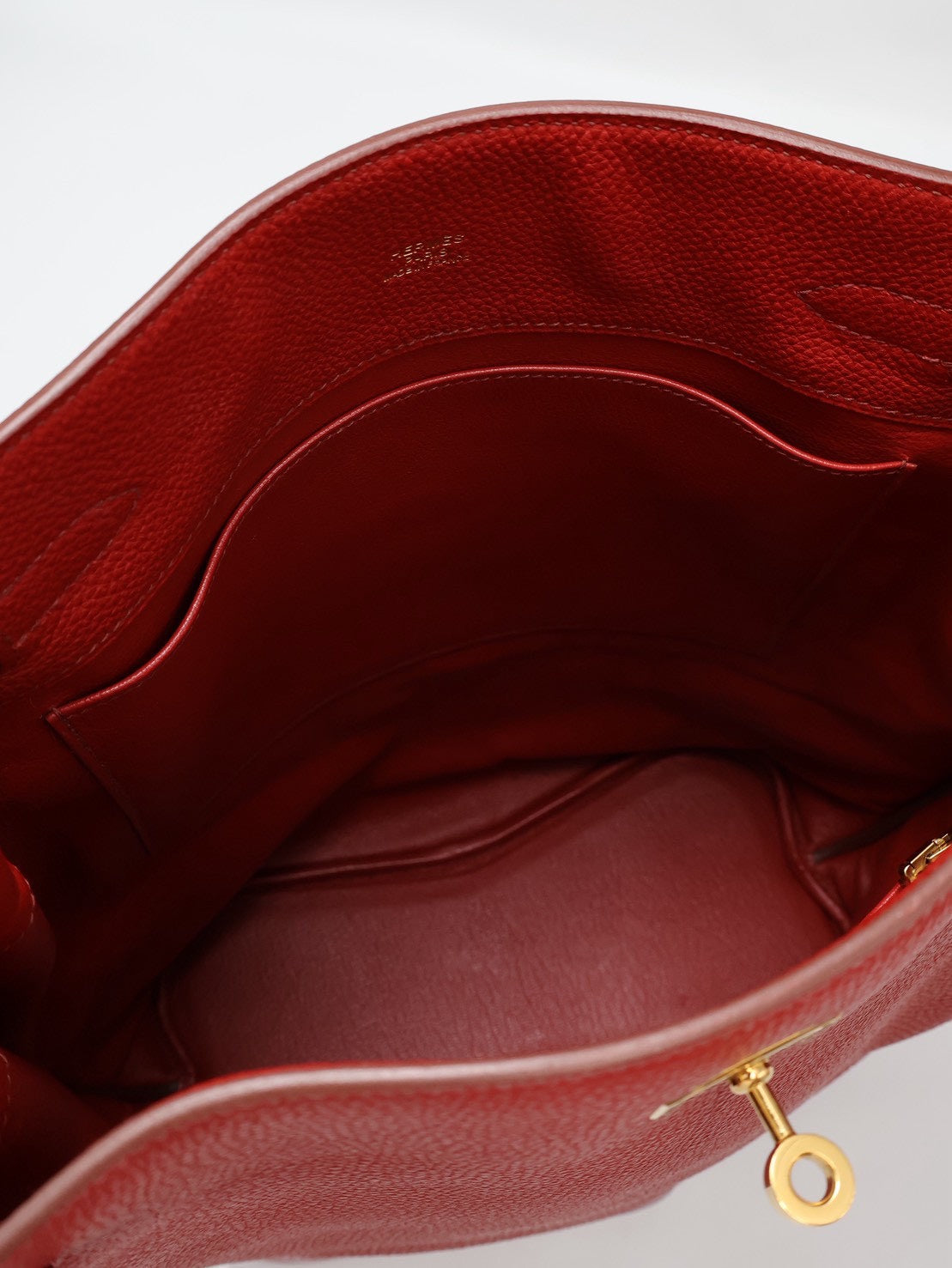 HERMES So kelly 26 - Rouge Casaque Q5 國旗紅金 🄼