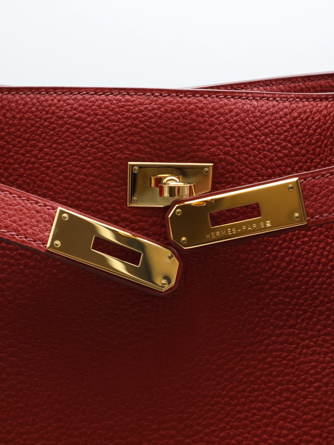 HERMES So kelly 26 - Rouge Casaque Q5 國旗紅金 🄼