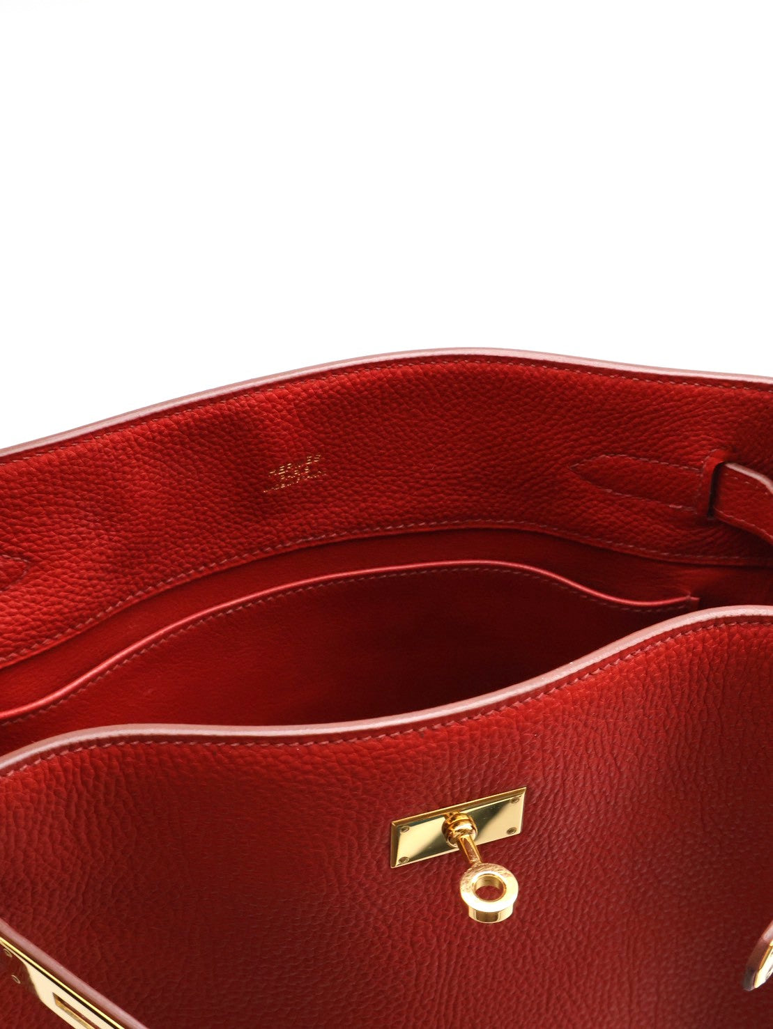 HERMES So kelly 26 - Rouge Casaque Q5 國旗紅金 🄼