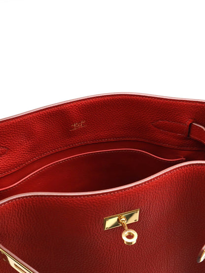 HERMES So kelly 26 - Rouge Casaque Q5 國旗紅金 🄼