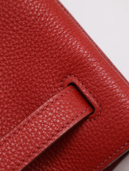 HERMES So kelly 26 - Rouge Casaque Q5 國旗紅金 🄼