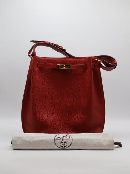 HERMES So kelly 26 - Rouge Casaque Q5 國旗紅金 🄼