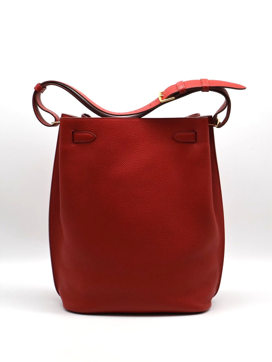 HERMES So kelly 26 - Rouge Casaque Q5 國旗紅金 🄼