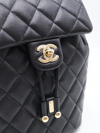 CHANEL 薩爾茨堡雙肩包 - 黑金