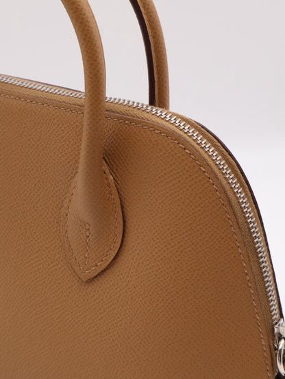HERMES Bolide 25 - Biscuit 4B 餅乾銀配編織背帶 U